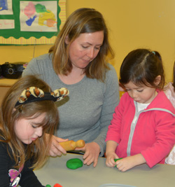 Mrs. Maltais, teacher for pre-k classroom at Sunshine Nursery School.